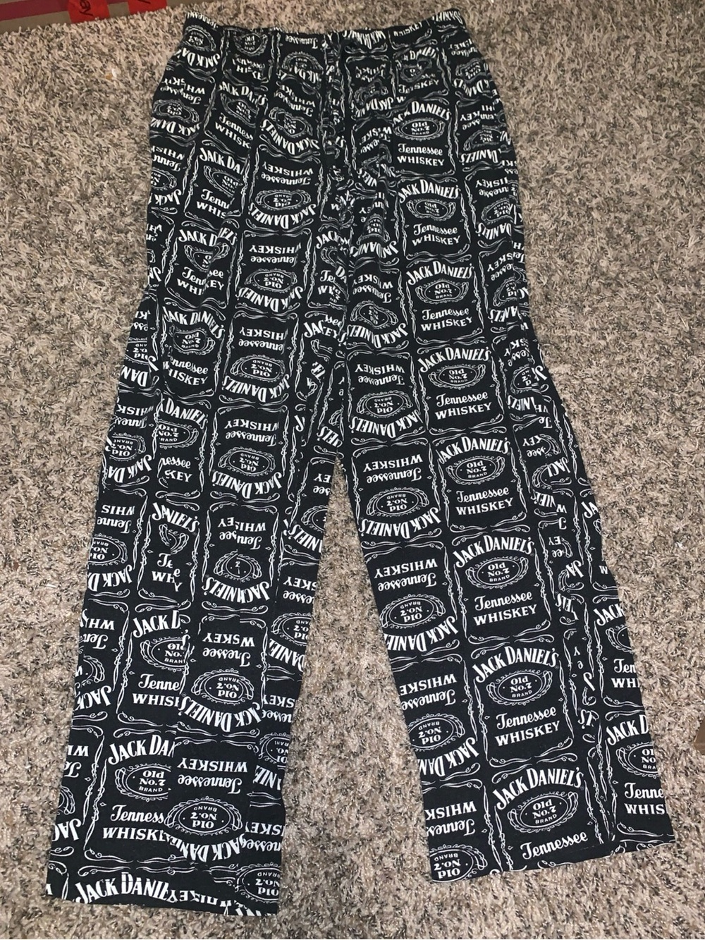 Jack Daniels Black & White Logo Lounge Pants